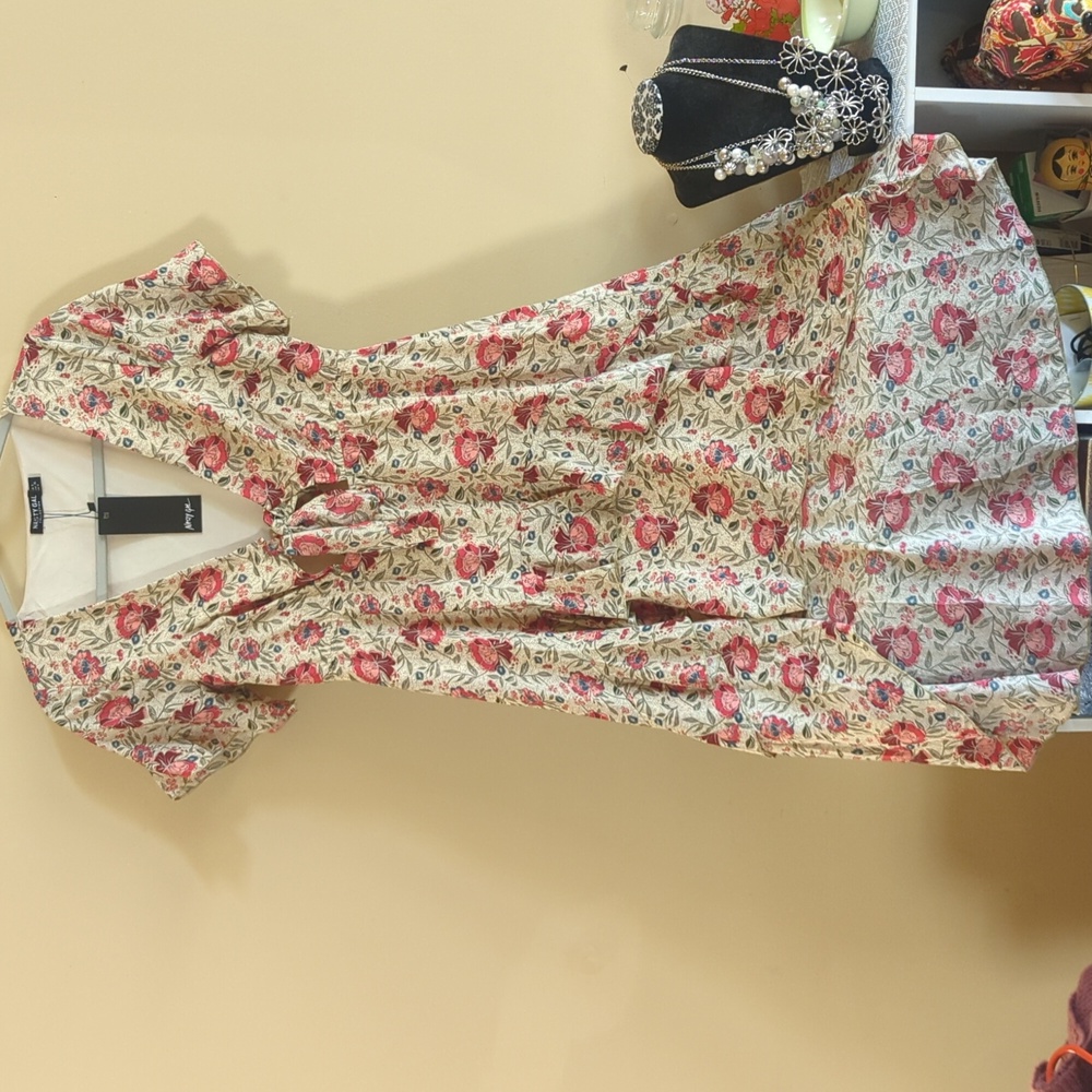 Nasty Gal Size 4 Hi Low Floral Dress